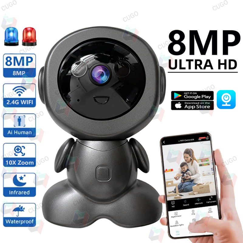 Home Security Robot - كاميرا مراقبة روبوتية واي فاي بدقة