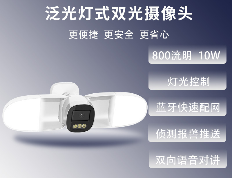 Home Security Flood Lights - كاميرا IP للمستودعات بدقة 4 ميجابكسل