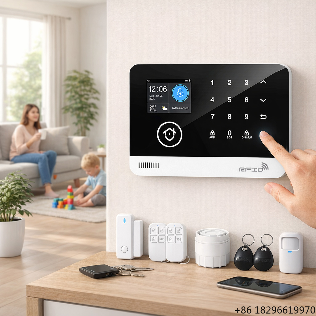 Home Security Battery Replacement - نظام إنذار أمني ذكي للمنزل يعمل