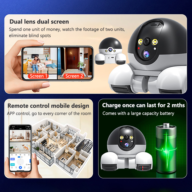 128GB واي فاي كاميرا روبوت عدس - مراجعة Home Security Robot وسعره