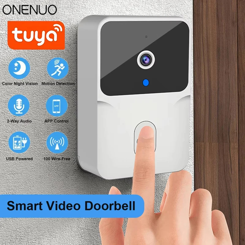 جرس باب ذكي لاسلكي مع كاميرا ف - مراجعة Home Security Front Door Camera وسعره
