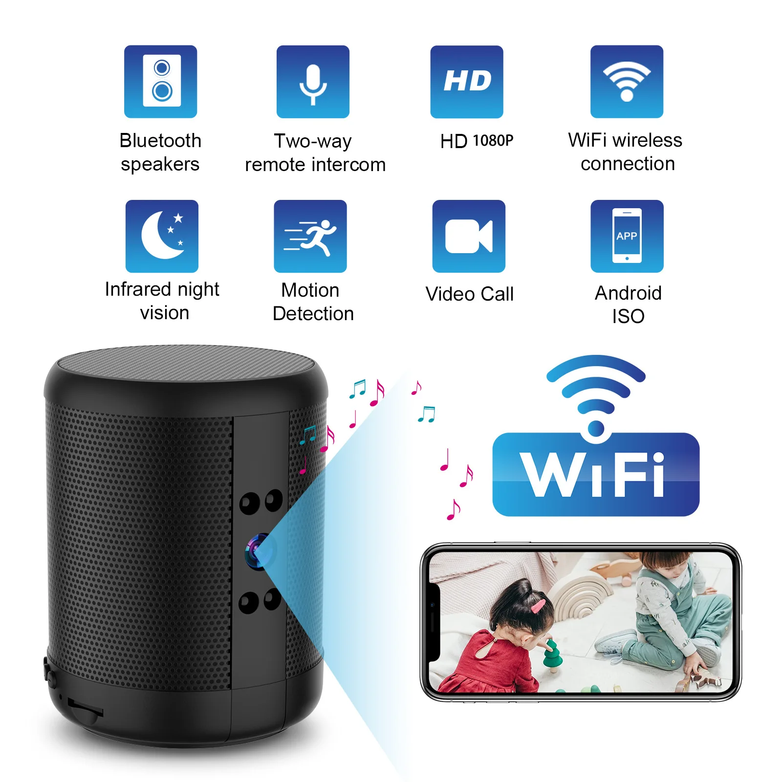 كاميرا أمان واي فاي مع مكبر صو - مراجعة Home Security Robot وسعره
